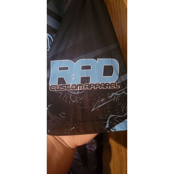 RAD custom apparel black/blue t-shirt - Picture 8 of 9